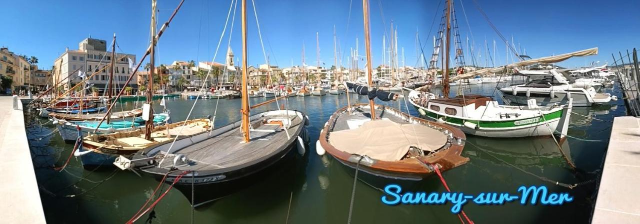 Grand T3 Lumineux Spacieux Propre, Tout Confort, Parking, Ascenseur, Emplacement Central Unique, Port-Commerces-Mer Et Plages A Pied, Location Du Samedi Au Samedi Sanary-sur-Mer Dış mekan fotoğraf